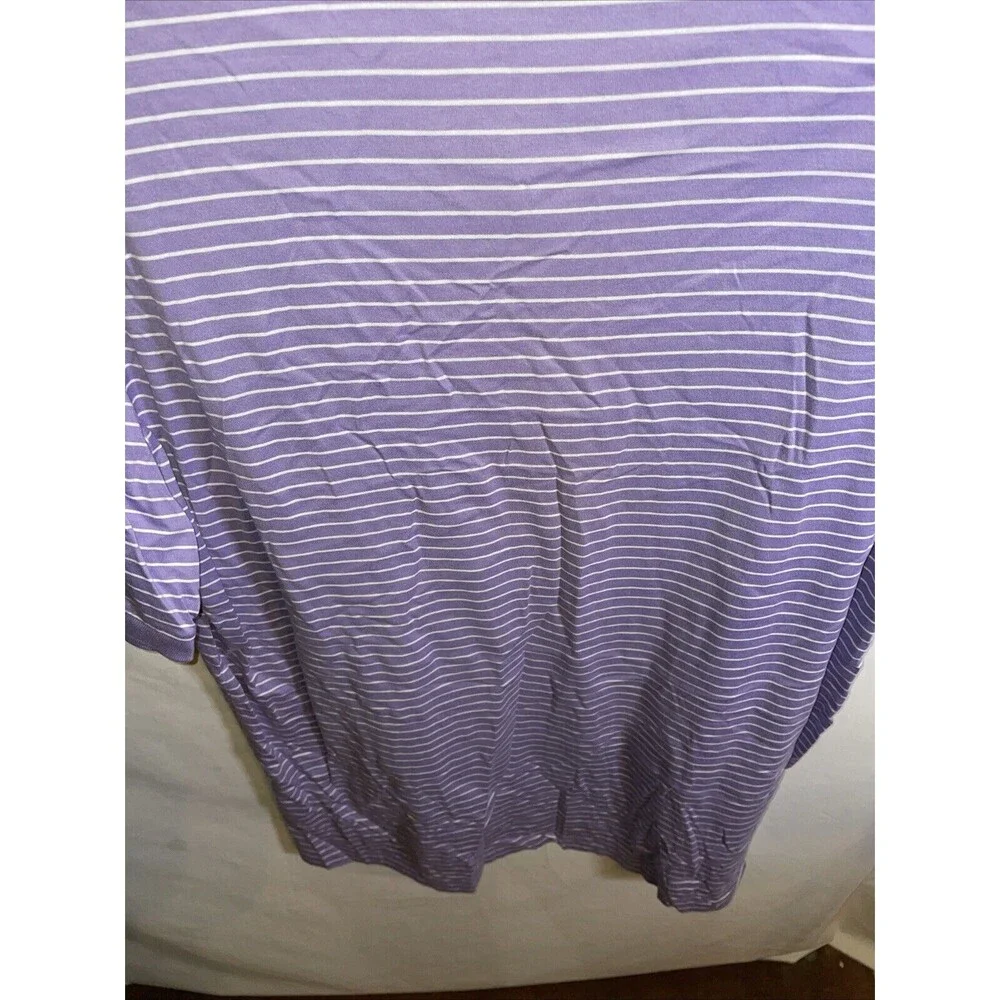 Polo Golf Ralph Lauren Men’s Polo Shirt Size XL Purple Striped Athleisure Tennis